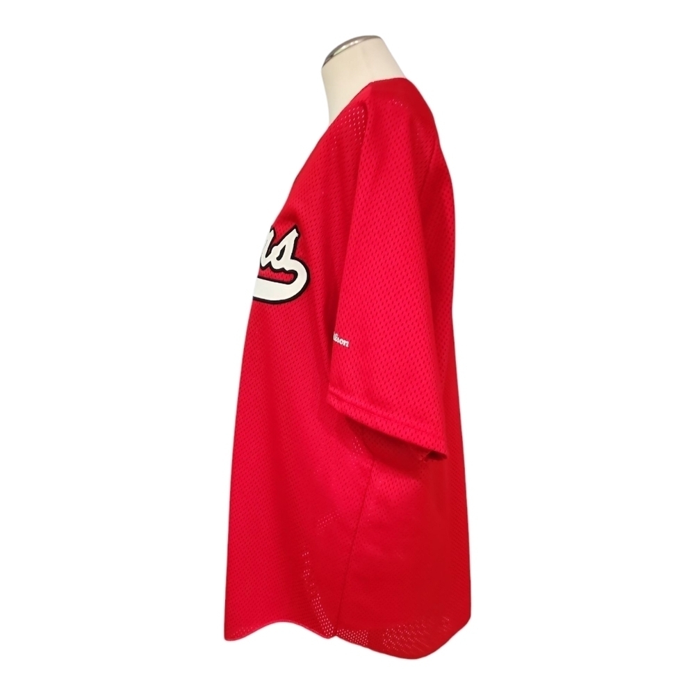 Wilson Blazers Red Baseball Jersey Size XL | Button Front Team Sports Shirt - Picture 6 of 9